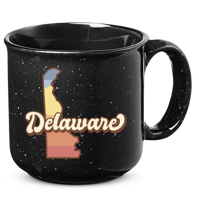 Delaware Retro Sunset 15oz Campfire Ceramic Mug