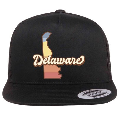 Delaware Retro Sunset Flatbill Hat