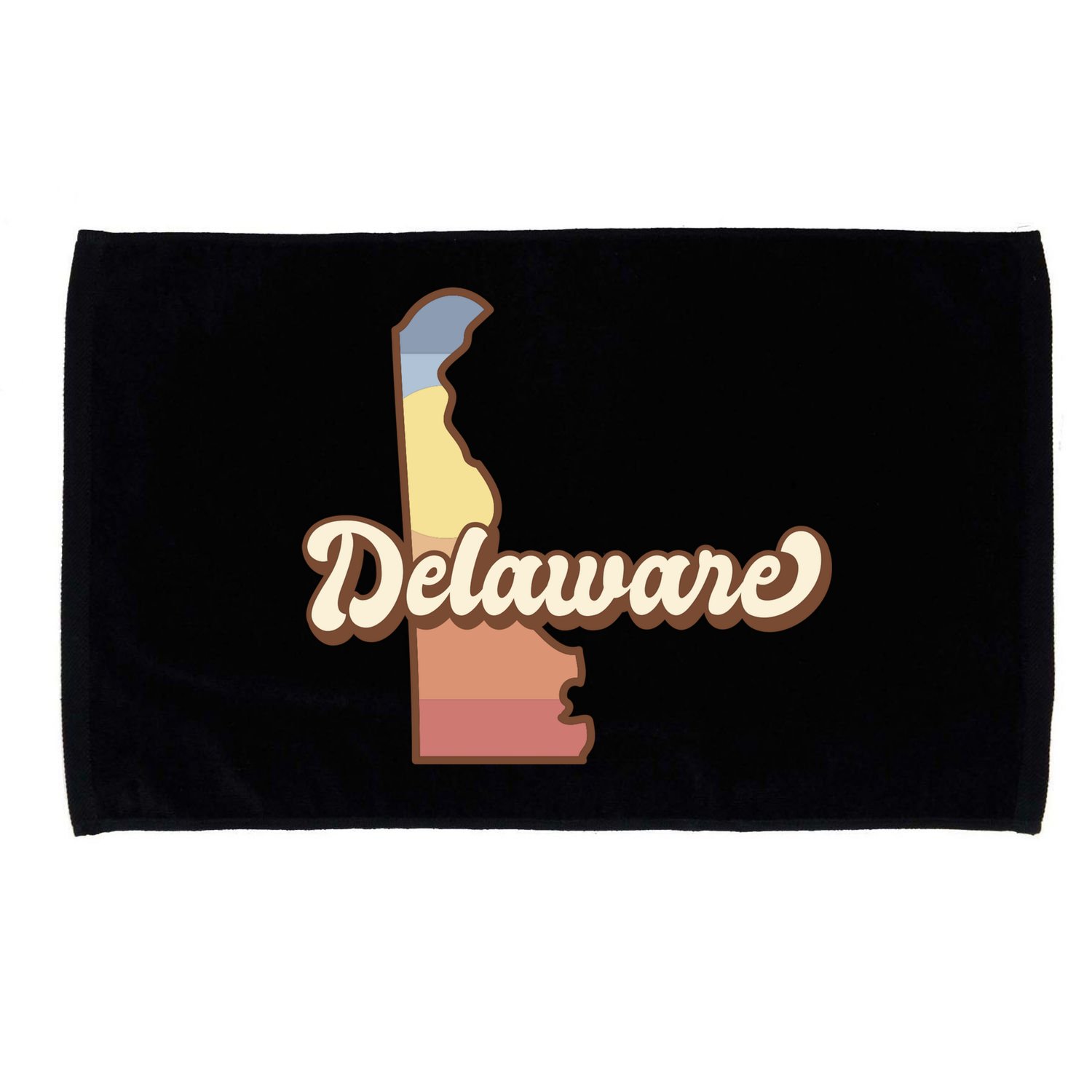 Delaware Retro Sunset Microfiber Hand Towel