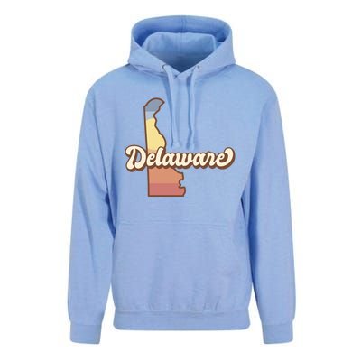 Delaware Retro Sunset Unisex Surf Hoodie