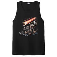 Dinosaur Rex Selfie Novelty Funny Dinosaur PosiCharge Competitor Tank