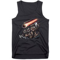 Dinosaur Rex Selfie Novelty Funny Dinosaur Tank Top