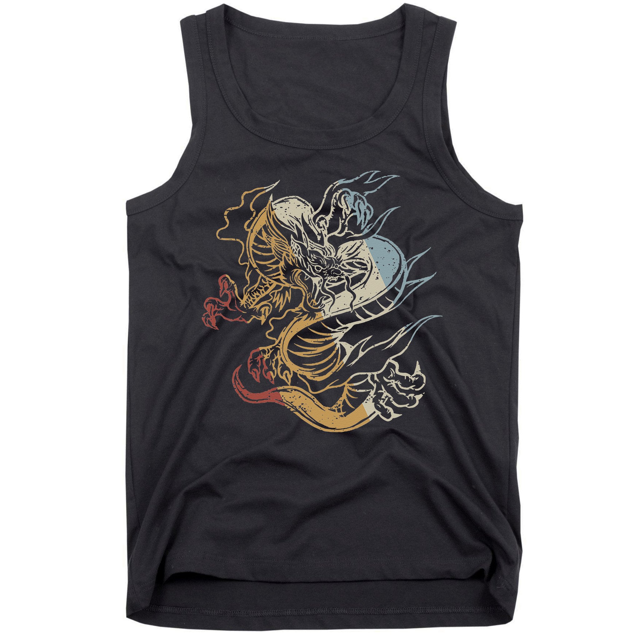 Dragon Retro Style Vintage Tank Top