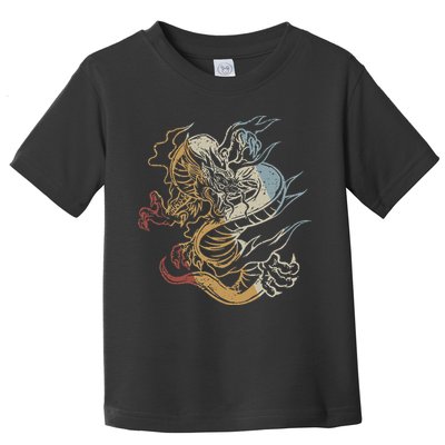 Dragon Retro Style Vintage Toddler T-Shirt