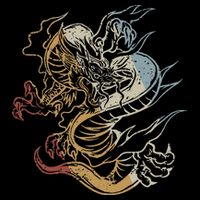 Dragon Retro Style Vintage Toddler T-Shirt