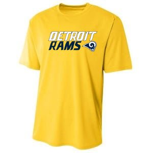 Detroit Rams Superbowl 2022 Performance Sprint T-Shirt