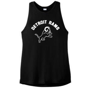 Detroit Rams Ladies PosiCharge Tri-Blend Wicking Tank