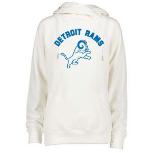 Detroit Rams Womens Funnel Neck Pullover Hood