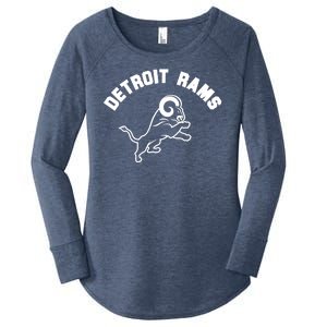 Detroit Rams Women's Perfect Tri Tunic Long Sleeve Shirt