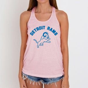 Detroit Rams Women's Knotted Racerback Tank