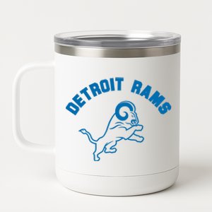 Detroit Rams 12 oz Stainless Steel Tumbler Cup