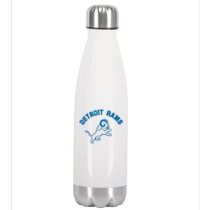 Detroit Rams Stainless Steel Insulated Water Bottle