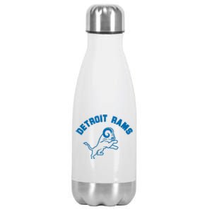 Detroit Rams Stainless Steel Insulated Water Bottle