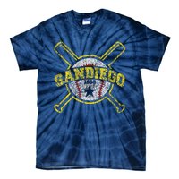 Distressed Retro San Diego Baseball Sd Vintagex Tie-Dye T-Shirt