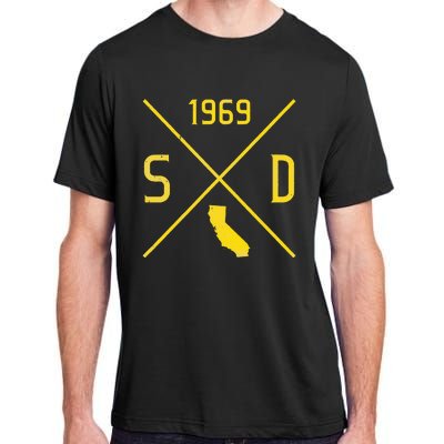 Distressed Retro San Diego Baseball Sd Adult ChromaSoft Performance T-Shirt