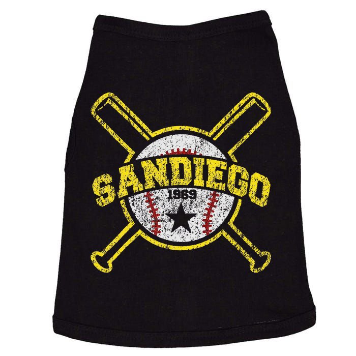 Distressed Retro San Diego Baseball SD Vintage Doggie Tank