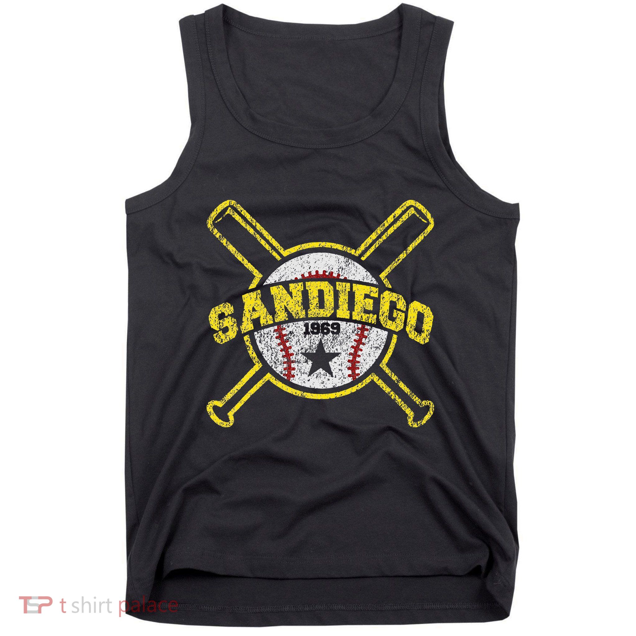 Distressed Retro San Diego Baseball SD Vintage Tank Top