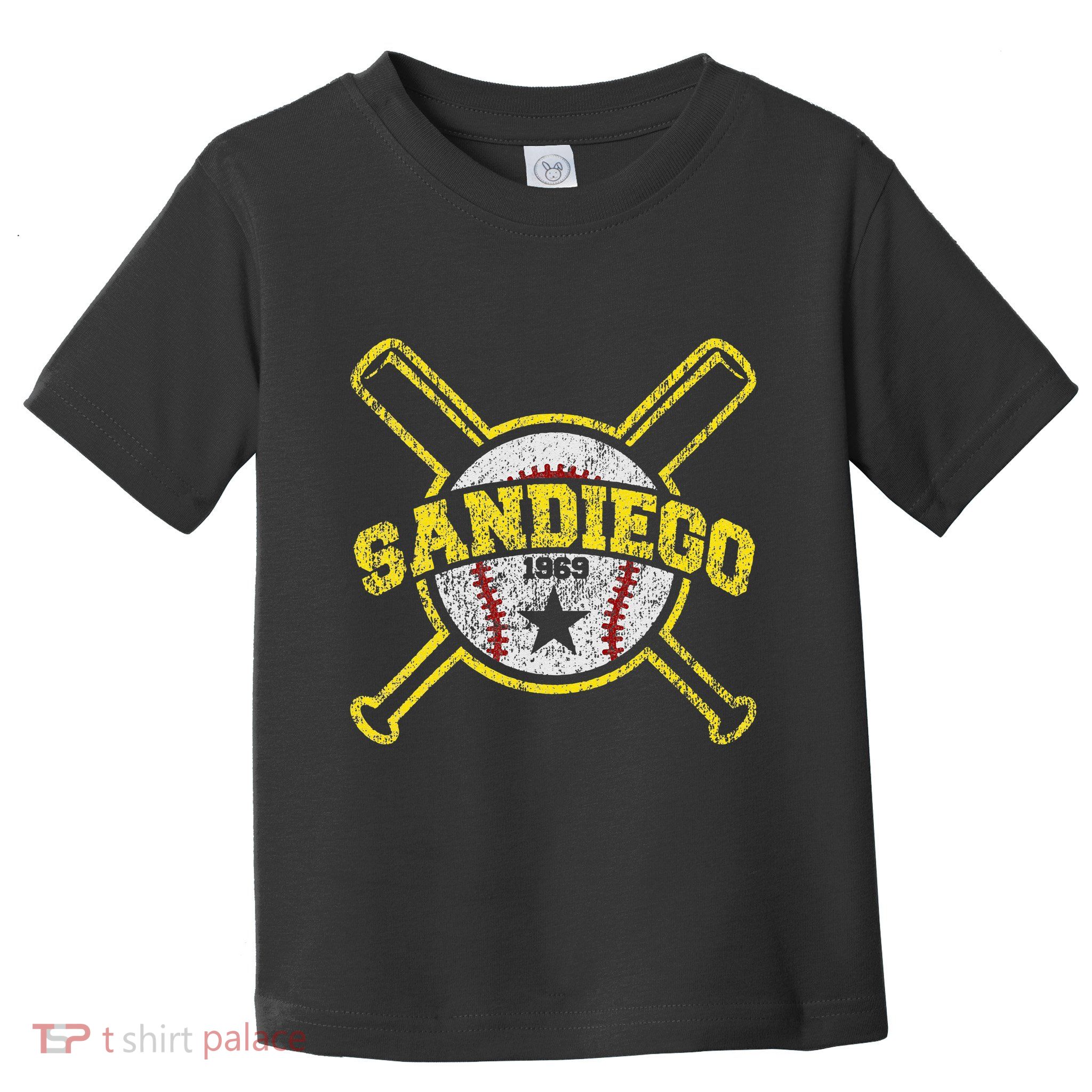 Distressed Retro San Diego Baseball SD Vintage Toddler T-Shirt