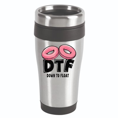 Dtf River Tubing Down To Float Summer Float Trip 16oz Travel Tumbler