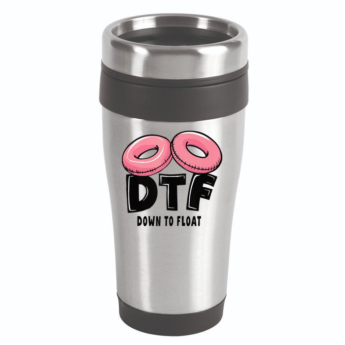 Dtf River Tubing Down To Float Summer Float Trip 16oz Travel Tumbler