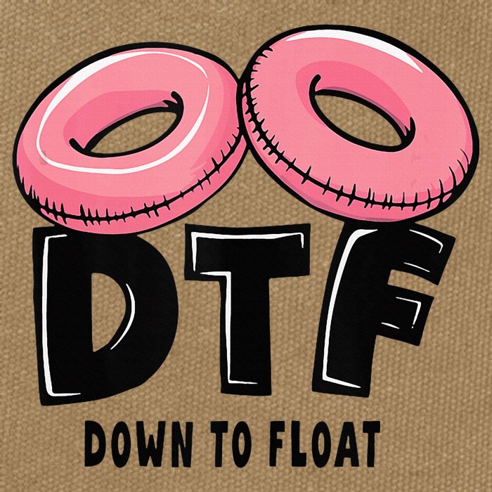 Dtf River Tubing Down To Float Summer Float Trip Cotton Canvas Backpack
