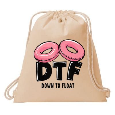 Dtf River Tubing Down To Float Summer Float Trip Drawstring Bag