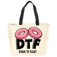 Dtf River Tubing Down To Float Summer Float Trip Zip Tote Bag