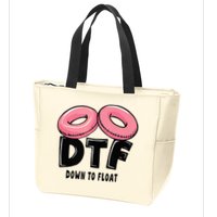Dtf River Tubing Down To Float Summer Float Trip Zip Tote Bag