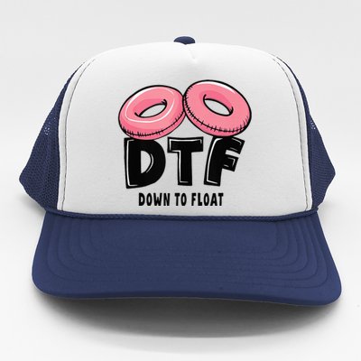 Dtf River Tubing Down To Float Summer Float Trip Trucker Hat