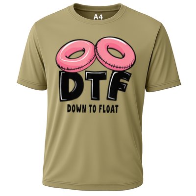 Dtf River Tubing Down To Float Summer Float Trip Cooling Performance Crew T-Shirt