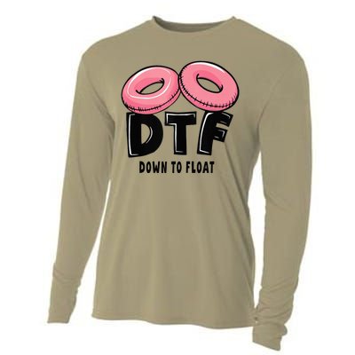 Dtf River Tubing Down To Float Summer Float Trip Cooling Performance Long Sleeve Crew