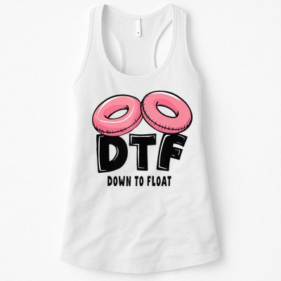Dtf River Tubing Down To Float Summer Float Trip Womens Tank Top