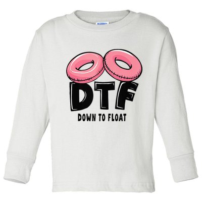 Dtf River Tubing Down To Float Summer Float Trip Toddler Long Sleeve Shirt