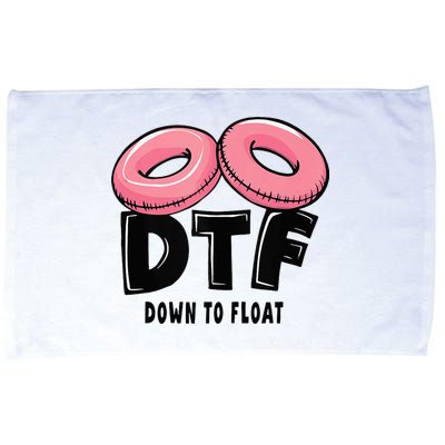 Dtf River Tubing Down To Float Summer Float Trip Microfiber Hand Towel