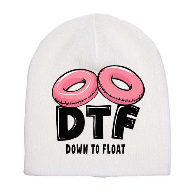 Dtf River Tubing Down To Float Summer Float Trip Short Acrylic Beanie