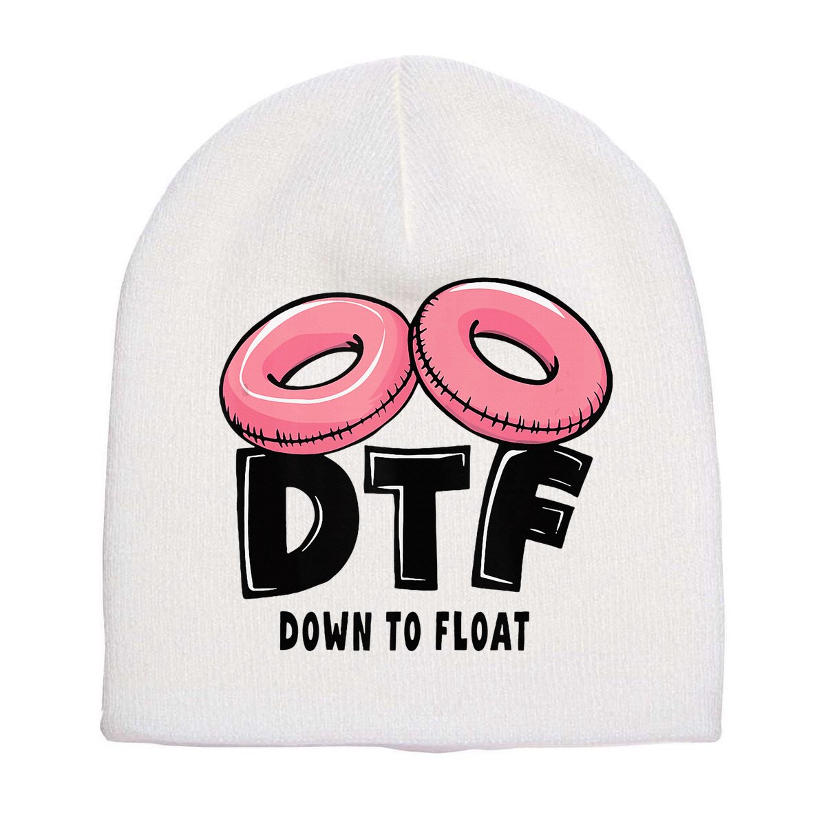 Dtf River Tubing Down To Float Summer Float Trip Short Acrylic Beanie
