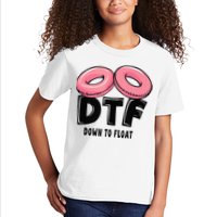 Dtf River Tubing Down To Float Summer Float Trip Kids T-Shirt