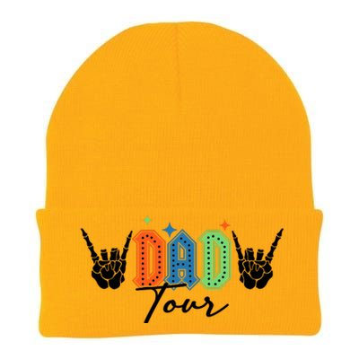 Dad Rock Tour Best Gift For Fathers Knit Cap Winter Beanie