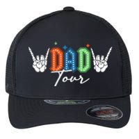 Dad Rock Tour Best Gift For Fathers Flexfit Unipanel Trucker Cap