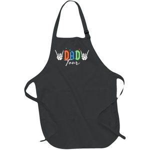 Dad Rock Tour Best Gift For Fathers Full-Length Apron With Pockets