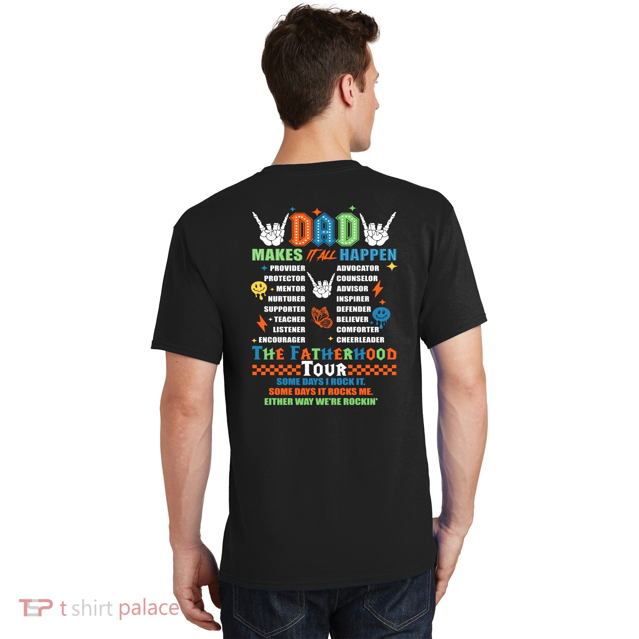Dad Rock Tour Best Gift For Fathers T-Shirt