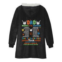 Dad Rock Tour Best Gift For Fathers Hooded Wearable Blanket