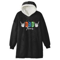 Dad Rock Tour Best Gift For Fathers Hooded Wearable Blanket