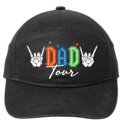 Dad Rock Tour Best Gift For Fathers 7-Panel Snapback Hat