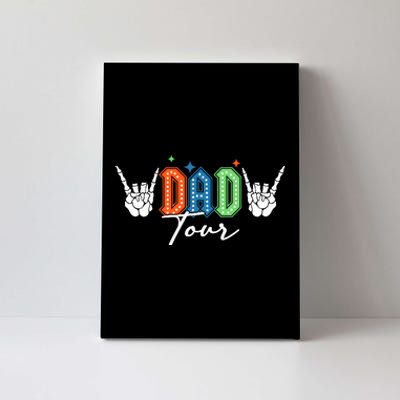 Dad Rock Tour Best Gift For Fathers Canvas