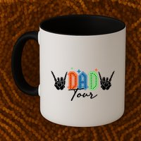 Dad Rock Tour Best Gift For Fathers Mug