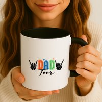 Dad Rock Tour Best Gift For Fathers Mug