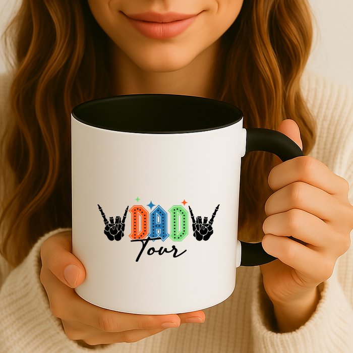 Dad Rock Tour Best Gift For Fathers Mug