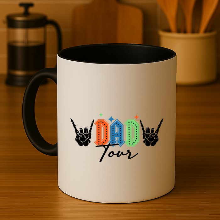 Dad Rock Tour Best Gift For Fathers Mug