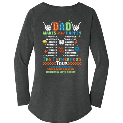 Dad Rock Tour Best Gift For Fathers Women's Perfect Tri Tunic Long Sleeve Shirt